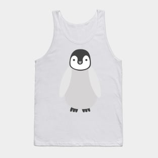 Penguin Chick (blue background) Tank Top